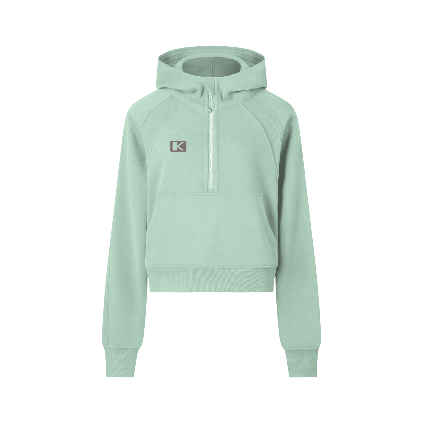 Cropped Half-Zip Hoodie