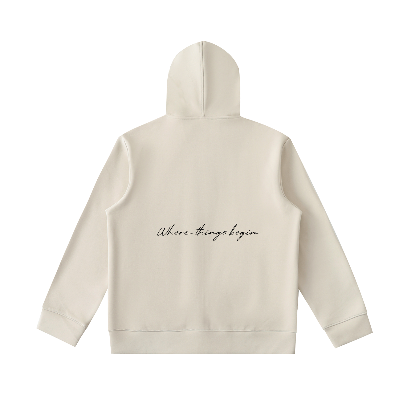 Essential Heavyweight High Neck  Zip-Up Hoodie