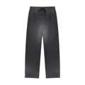 Sun Fade Raw Edge Straight-Leg Sweatpants