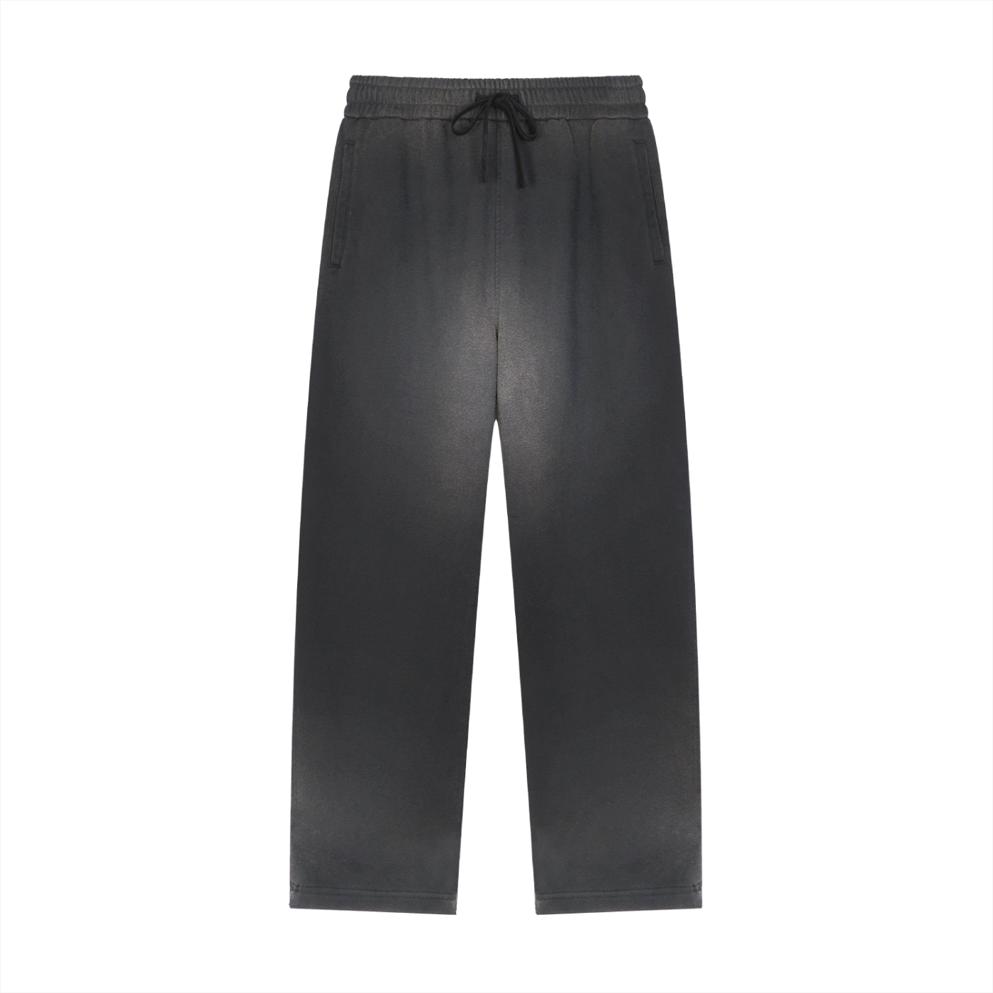 Sun Fade Raw Edge Straight-Leg Sweatpants