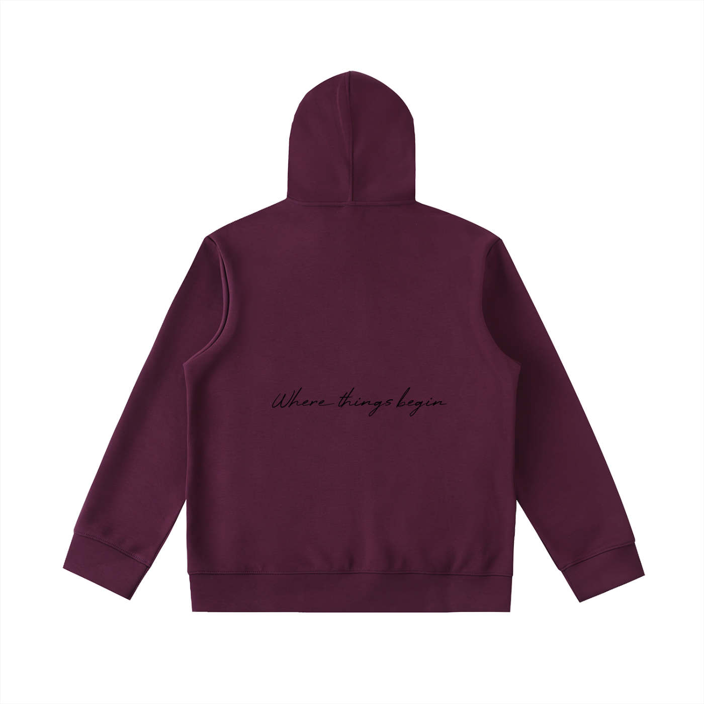 Essential Heavyweight High Neck  Zip-Up Hoodie