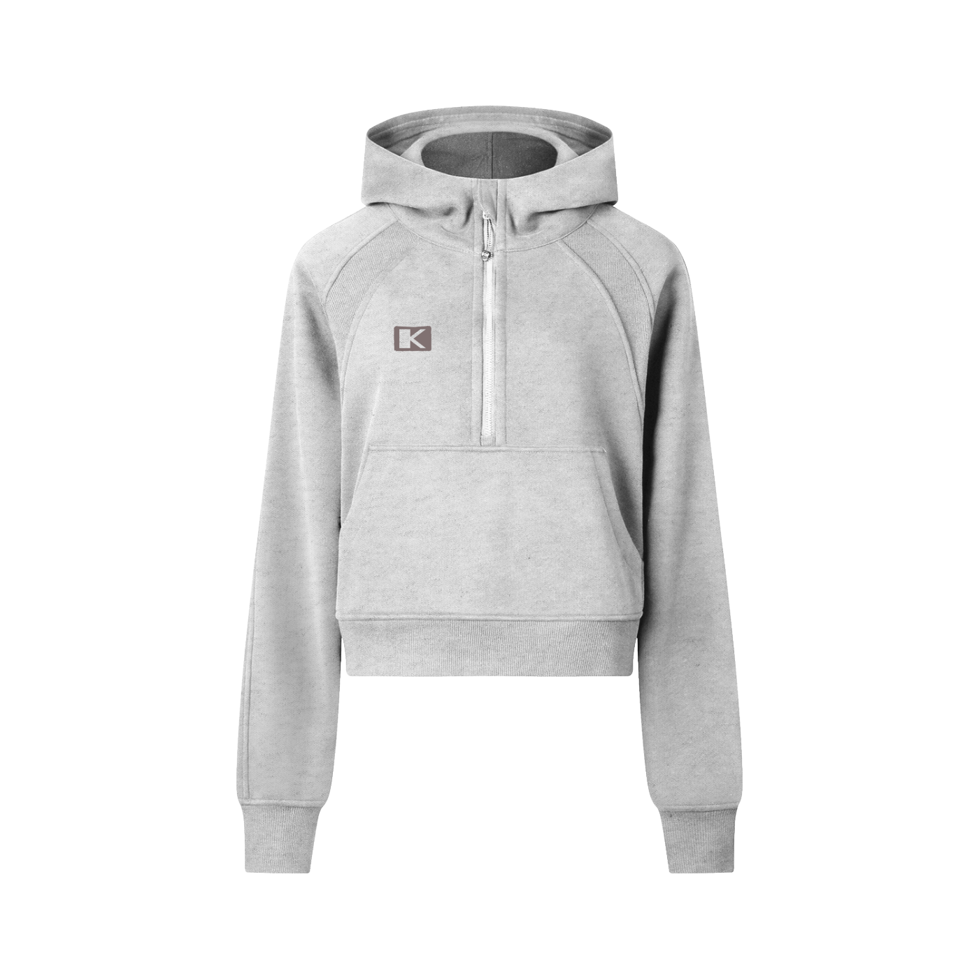 Cropped Half-Zip Hoodie