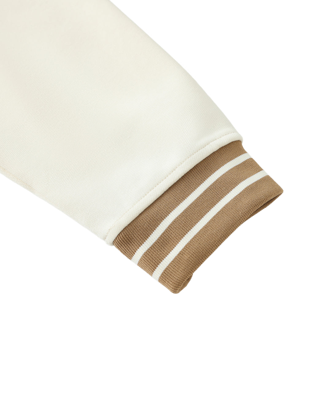 Striped Trim Zip-Up Hoodie