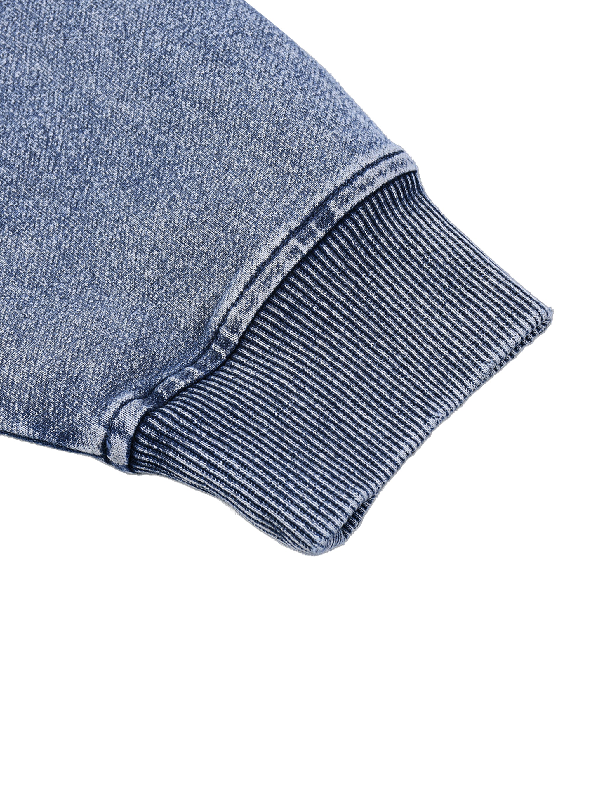 Snow Wash Oversized Zip-Up Hoodie